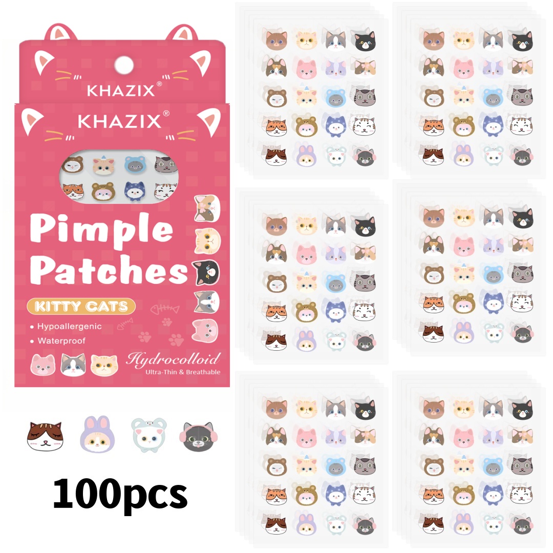 Skincare Pink - 100 sztuk plasterków na trądzik z