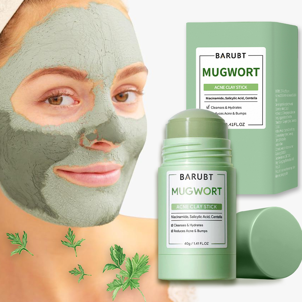 Bentonite Clay Mask - Sztyft z glinką na trądzik z
