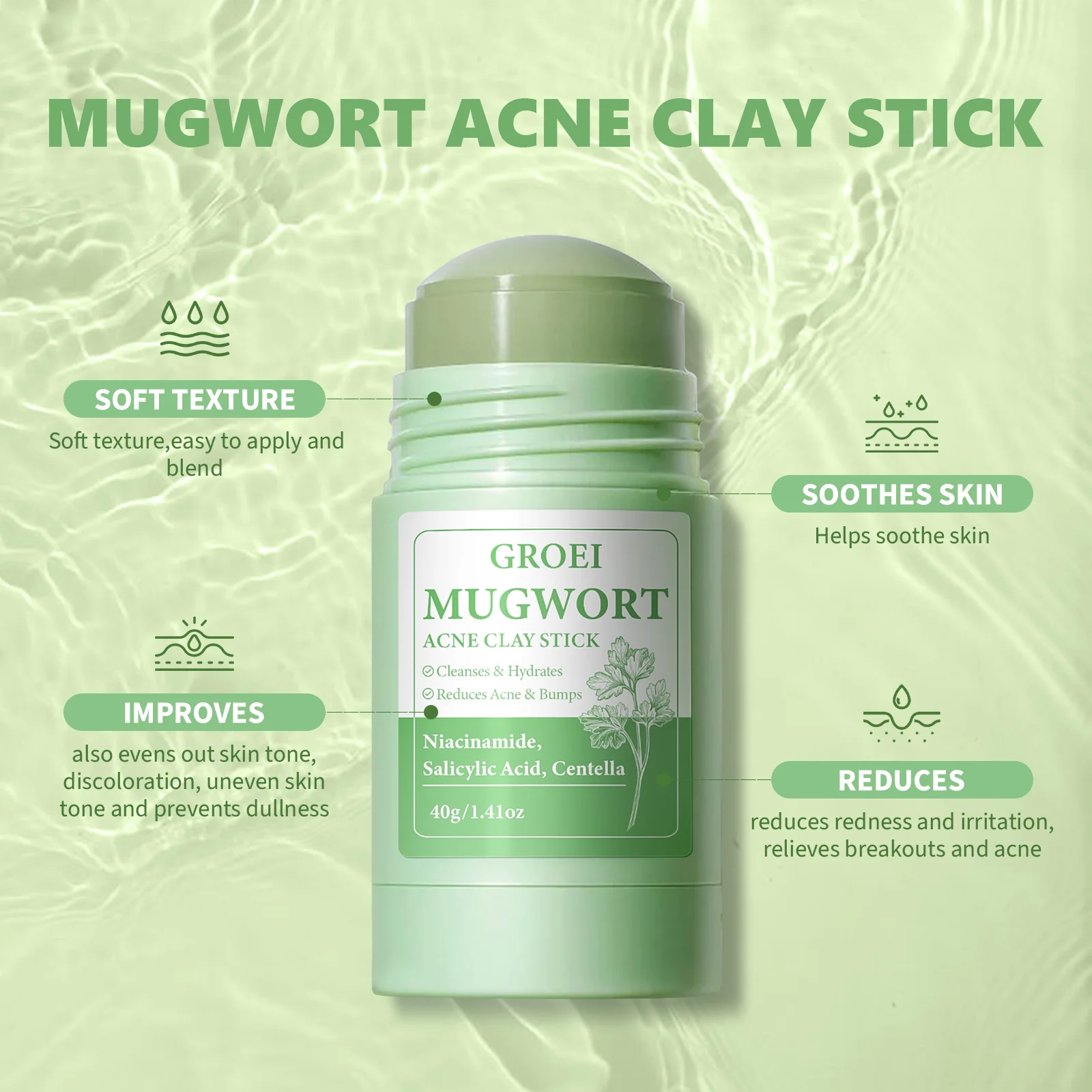 Maska w sztyfcie z piołunem na – Bentonite Clay Mask recenzja i cena