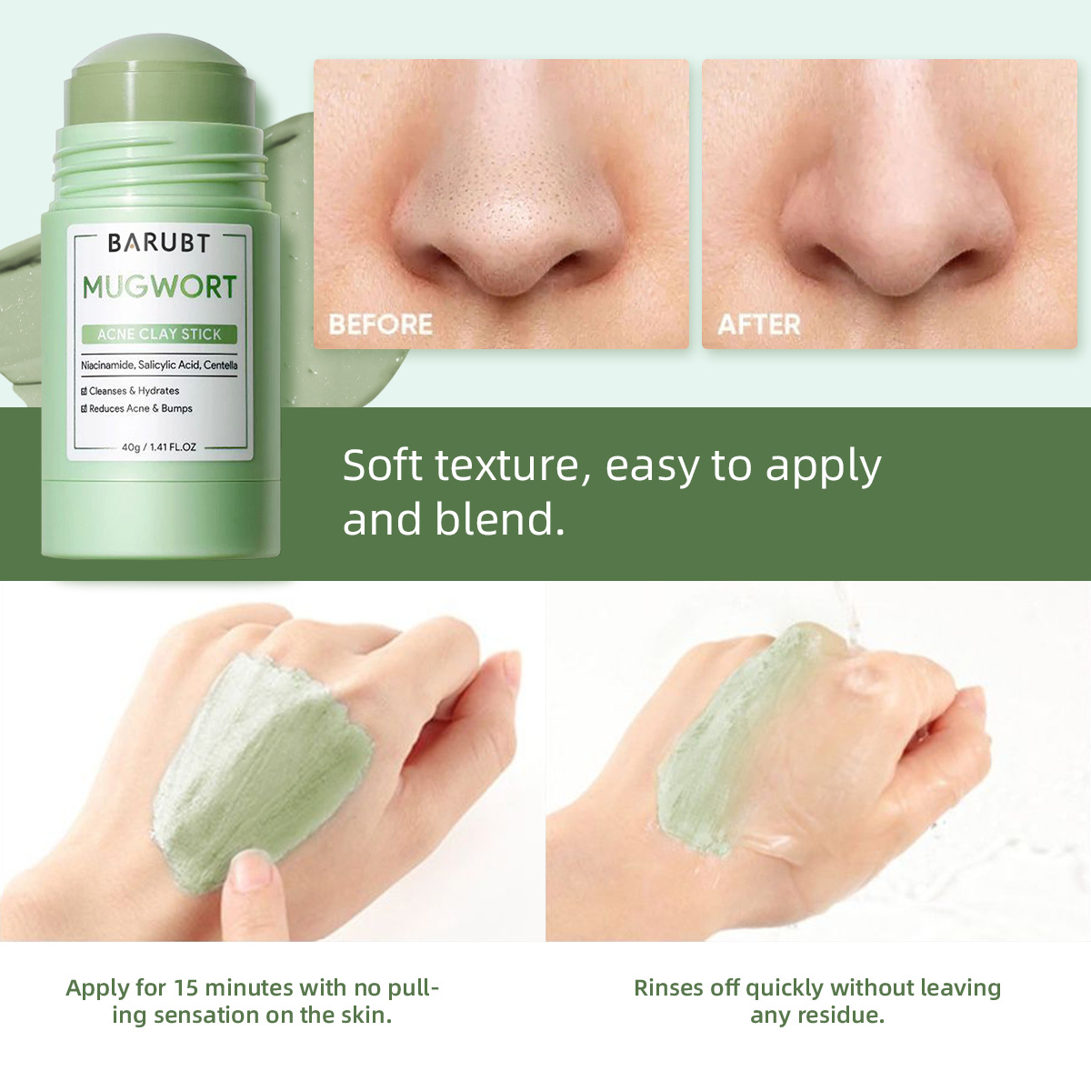 Usuń zaskórnik trądzik piołun  – Bentonite Clay Mask recenzja i cena
