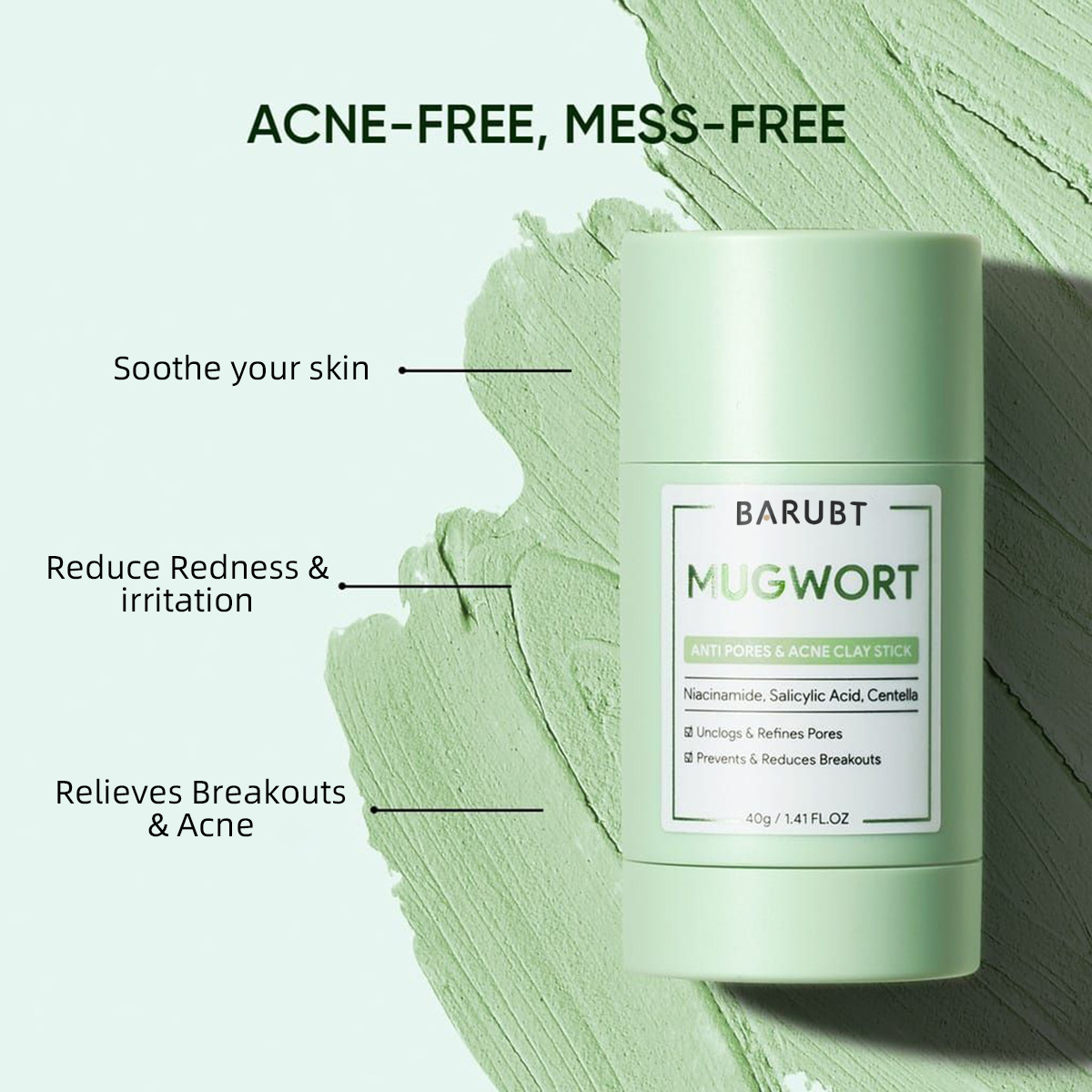 Usuń zaskórnik trądzik piołun  – Bentonite Clay Mask recenzja i cena