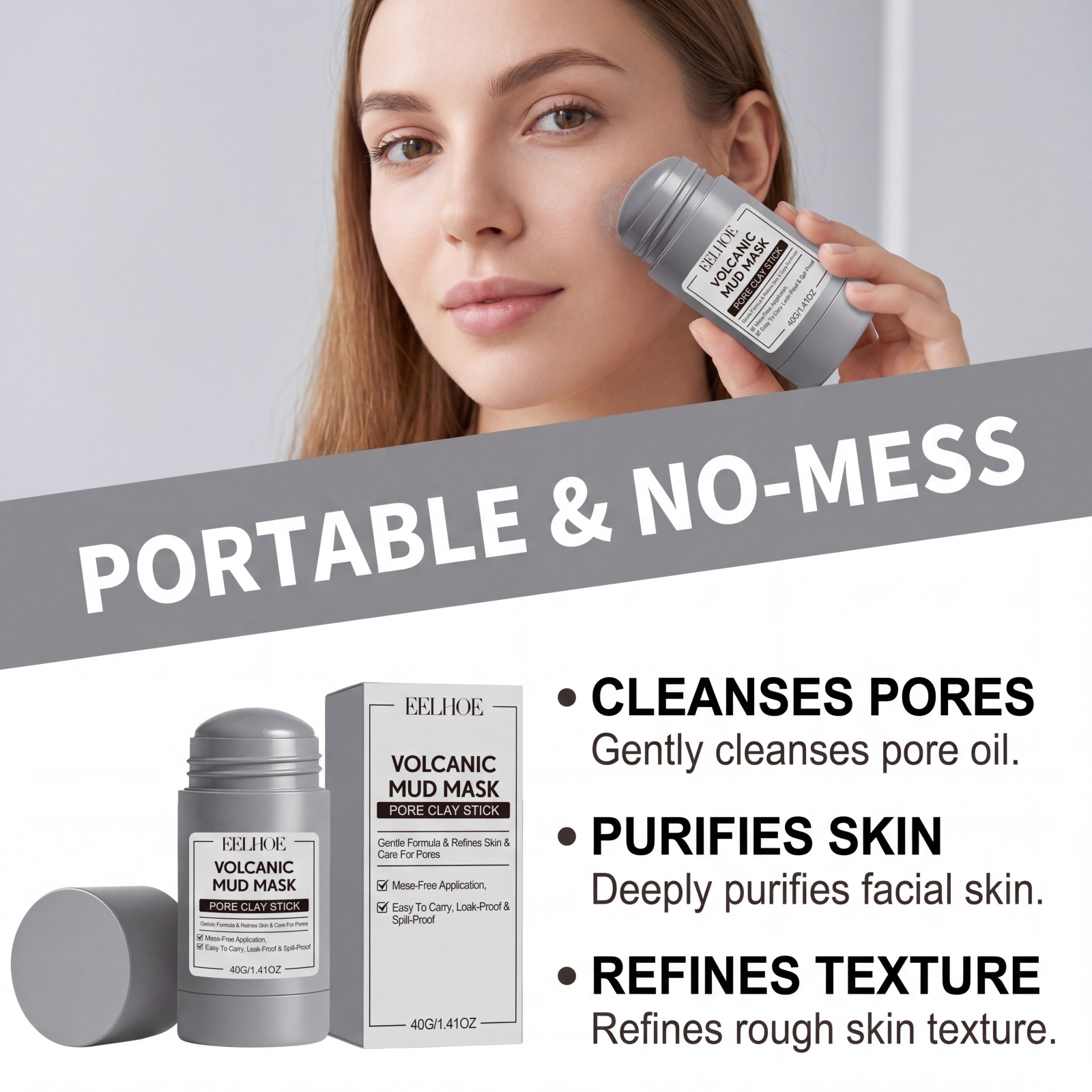 Wulkaniczna maska w sztyfcie g – Bentonite Clay Mask recenzja i cena